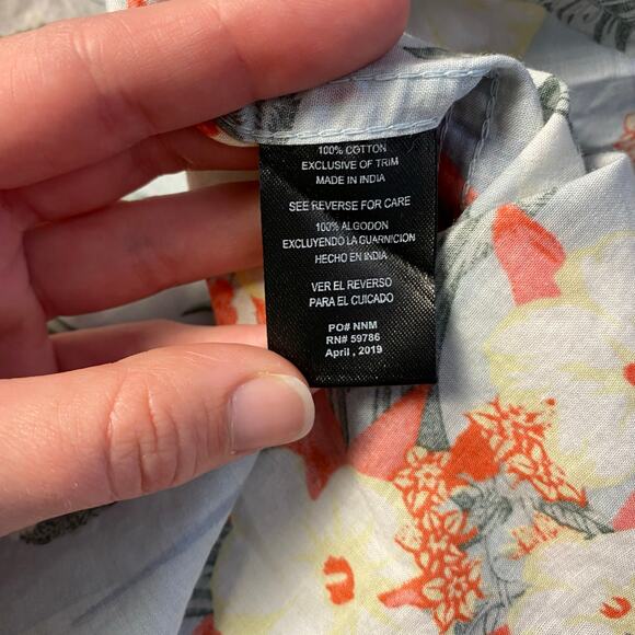 Nat Nast Short Sleeve Hawaiian Button Down Men’s‎ Size S Blue Beachy - Picture 7 of 8